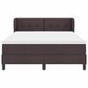 vidaXL Boxspringbett mit Matratze Dunkelbraun 160 x 200 cm Stoff