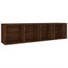 vidaXL B&uuml;cherschrank/TV-Schrank Braun Eichen-Optik 36x30x143 cm