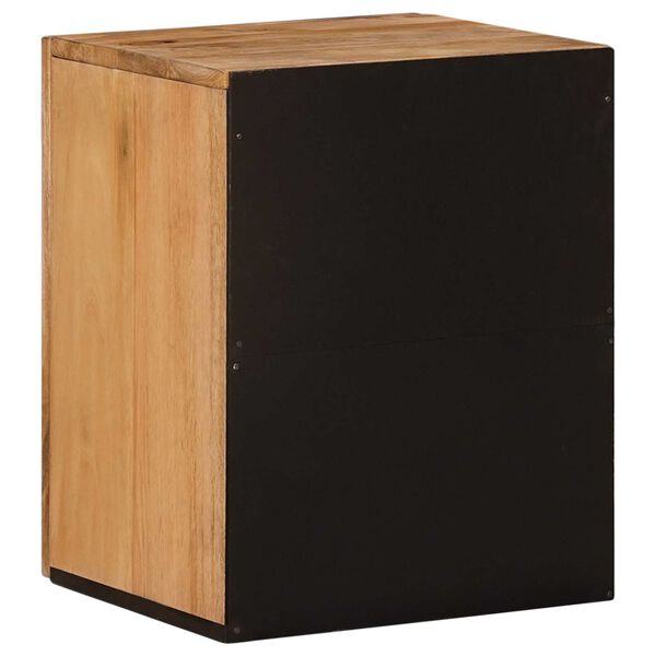 vidaXL Badezimmer H&auml;ngeschrank mit Speicher Natur 38 x 33,5 x 48 cm