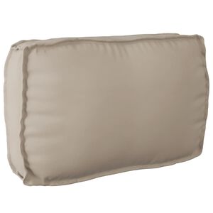 vidaXL Kissen Oxford-Stoff Taupe 70 x 40 x 12 cm