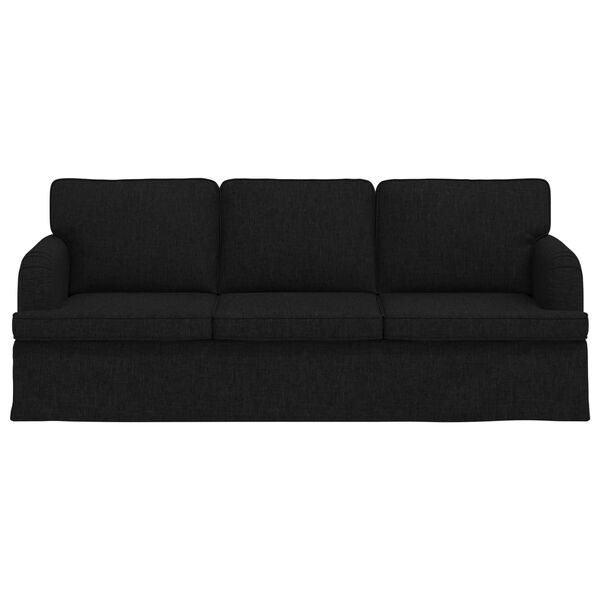 vidaXL Sofa 180cm Schwarz Metall