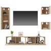 vidaXL 5-tlg. TV-Schrank-Set Sonoma-Eiche Holzwerkstoff