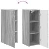 vidaXL TV-Wandregal-Set Wandmontiert 6 pcs Graues Sonoma