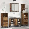 vidaXL Badezimmerm&ouml;bel-Set mit Schubladen 4 pcs Altholz Holzwerkstoff