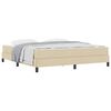 vidaXL Boxspringbett Creme 180 x 200 cm Stoff