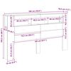 vidaXL LED-Kopfteil Grau Sonoma 180x18,5x103,5 cm Holzwerkstoff