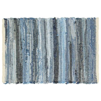 vidaXL Tischsets 4 Stk. Chindi Denim Blau 30 x 45 cm Baumwolle