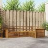 vidaXL Outdoor-Sofagarnitur 4 pcs Natur Massivholz Akazie