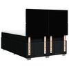 vidaXL Boxspringbett mit Matratze Schwarz 160x200 cm Stoff