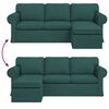 vidaXL Sofa Dunkelgr&uuml;n