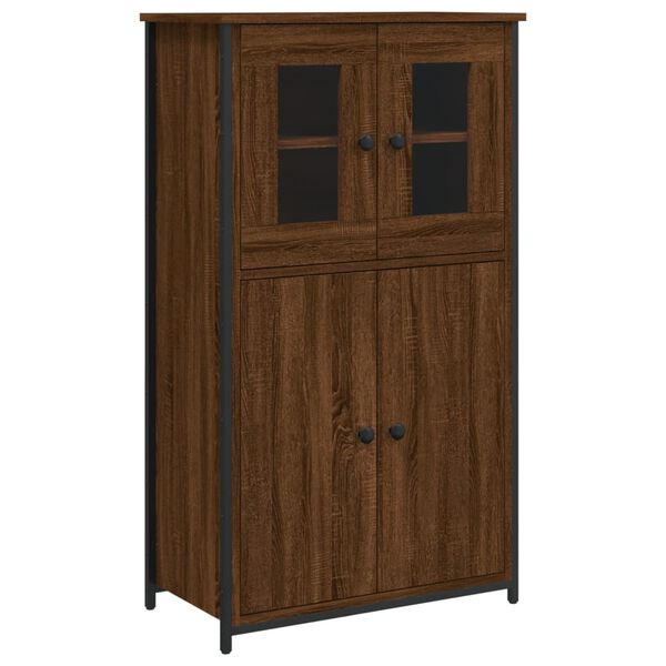 vidaXL Highboard Braun Eichen-Optik 62x32x106,5 cm Holzwerkstoff