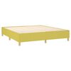 vidaXL Boxspringbett mit Matratze & LED Gr&uuml;n 180x200 cm Stoff