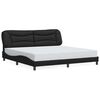 vidaXL Bettgestell ohne Matratze "Hvar" Schwarz 200x200 cm Kunstleder