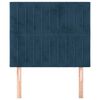 vidaXL Kopfteil Dunkelblau 90x5x118/128 cm Samt