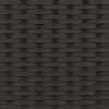 vidaXL Gartensofa 2-Sitzer mit Hockern Schwarz Poly Rattan
