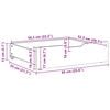 vidaXL Bettschubladen 2 Stk. Wachsbraun 65x55x17 cm Massivholz Kiefer
