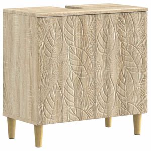 vidaXL Waschbeckenschrank DELFT Sonoma-Eiche 59,5 x 31,5 x 59 cm
