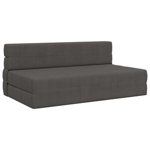 vidaXL Klappsofa Bett Dunkelgrau 152 x 86,5 x 60 cm Stoff
