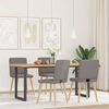 vidaXL Esszimmerst&uuml;hle 4 Stk. Taupe Stoff