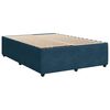 vidaXL Bettgestell Blau 140x200 cm Samt