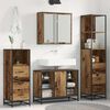 vidaXL Badezimmerm&ouml;bel-Set mit Schubladen 3 pcs Altholz Holzwerkstoff