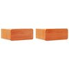 vidaXL Nachttisch 2 stk. Wachsbraun 39 x 34 x 16,5 cm