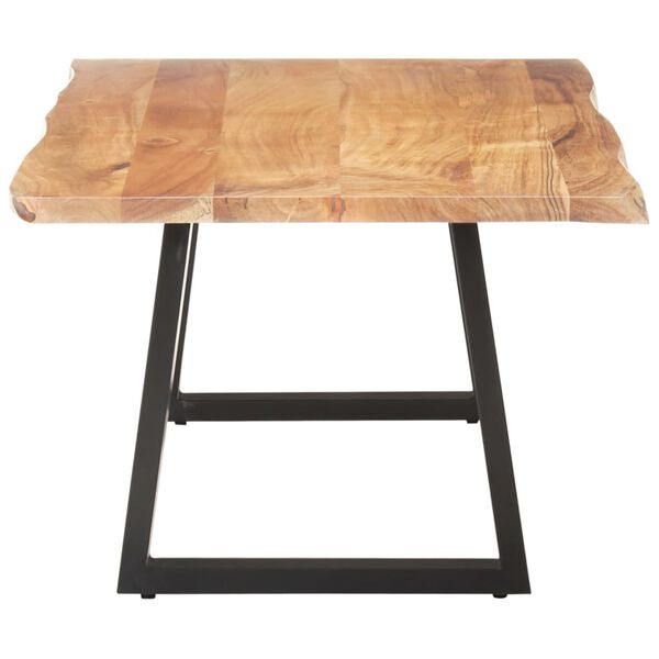 vidaXL Couchtisch mit Baumkanten 115x60x40 cm Massivholz Akazie