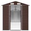 vidaXL Gartenhaus Braun 191x640x198 cm Verzinkter Stahl