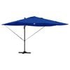vidaXL Sonnenschirm mit LED-Lichtleisten Azurblau 351 x 250 x 253 cm