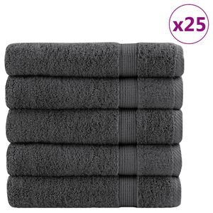 vidaXL Premium Duscht&uuml;cher SOLUND 25 Stk. Anthrazit 70x140 cm 600 g/m&sup2;