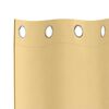 vidaXL Verdunkelungs-Vorh&auml;nge mit Ringen 2 pcs Beige 175 x 140 cm