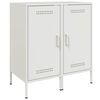 vidaXL Sideboards 2 Stk. Wei&szlig; 36x39x79 cm Stahl