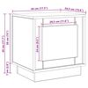 vidaXL Nachttisch 2 pcs Altholz 44 x 34,5 x 45 cm Holzwerkstoff