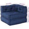 vidaXL Modulares Sofa 2 pcs Indigo 140 x 70 x 56 cm Stoff