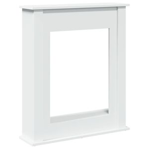 vidaXL Kaminumrandung Wei&szlig; 75x20x87,5 cm Holzwerkstoff