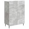 vidaXL Sideboard Betongrau 66 x 34,5 x 92 cm Holzwerkstoff