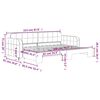 vidaXL Tagesbett Ausziehbar Gelb 80x200 cm Samt