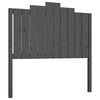 vidaXL Kopfteil Grau 106x4x110cm Massivholz Kiefer
