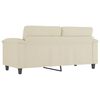 vidaXL 2-Sitzer-Sofa Creme 140 cm Kunstleder