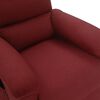 vidaXL Massagesessel mit Aufstehhilfe Weinrot Stoff