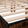 vidaXL Bettgestell R&auml;uchereiche 140x190 cm Holzwerkstoff und Metall
