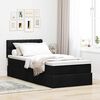 vidaXL Ottoman-Bett mit Matratze Schwarz 100x200 cm Stoff