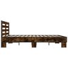vidaXL Bettgestell R&auml;uchereiche 150x200 cm Holzwerkstoff und Metall