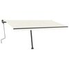 vidaXL Standmarkise Manuell Einziehbar 400x300 cm Creme