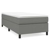 vidaXL Boxspringbettgestell Dunkelgrau 90x190 cm Stoff