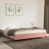 vidaXL Bettgestell Rosa 200x200 cm Samt