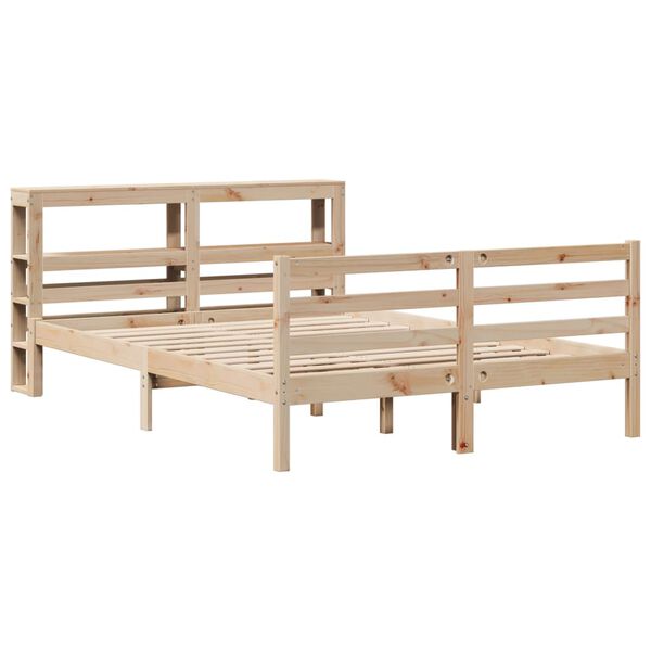 vidaXL Massivholzbett ohne Matratze 120x200 cm Kiefernholz