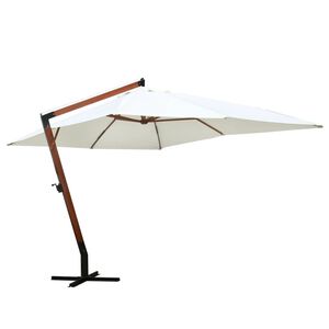 vidaXL Sonnenschirm 300x400 cm Wei&szlig;