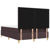 vidaXL Boxspringbett mit Matratze Dunkelbraun 160 x 200 cm Stoff