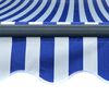 vidaXL Markise Manuell Einziehbar mit LED 300x250 cm Blau & Wei&szlig;